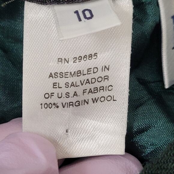 Vintage Pendleton Wool Pants Womens 4 27x27 Green Lined - Picture 6 of 16